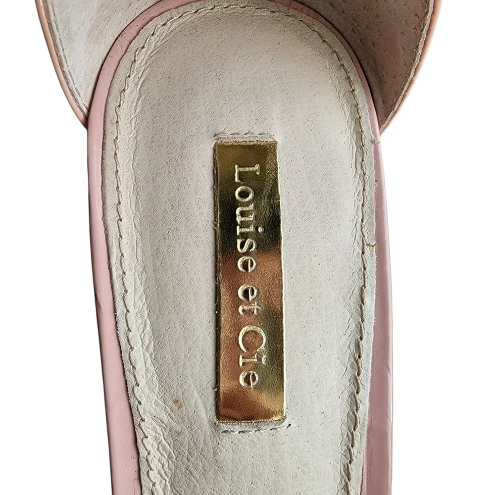 Louise et Cie Pink Patent Leather Wedge Sandal – Size 8